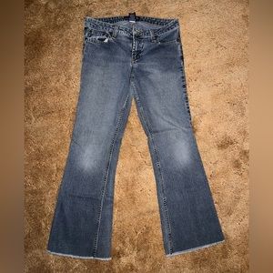 Aeropostale vintage jeans size 5/6 small. Color denim blue, like new.